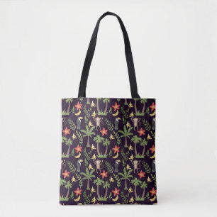 Tropische Tiere nahtlos Muster Affe & Makaw Tasche