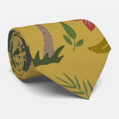 Tropische Tiere nahtlose Muster Affe , Ara Krawatte (Gerollt)