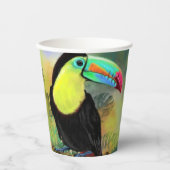 Tropische Toco Toucan Bird Paper Cups Pappbecher (Vorderseite)