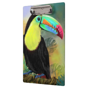 Tropische Toco Toucan Bird-Zwischenablage Klemmbrett