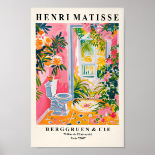 Tropische Toilette Wand Kunst, Sonnenbad Poster, M Poster