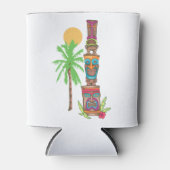 Tropische Totemszene Dosenkühler (Vorderseite)