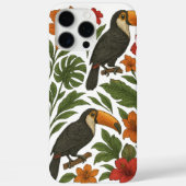 Tropische Toucans & Blooms Case-Mate iPhone Hülle (Rückseite)