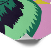 Tropische Toucans: Muster der Blume Poster (Ecke)