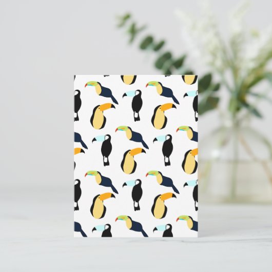 Tropische Toucans Postkarte (Stehend Vorderseite)