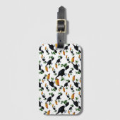 Tropische Toucans - spielerischer Dschungel Gepäckanhänger (Vorderseite Vertikal)