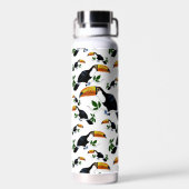 Tropische Toucans - spielerischer Dschungel Trinkflasche (Rückseite)