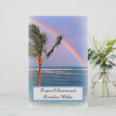 Tropische Träume Briefpapier (Stehend Vorderseite)