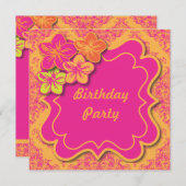 Tropische Träume Einladung (Vorne/Hinten)