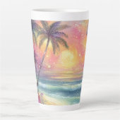 Tropische Traumstrandschaft Milchtasse (Vorderseite)