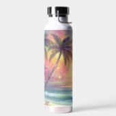 Tropische Traumstrandschaft Trinkflasche (Links)