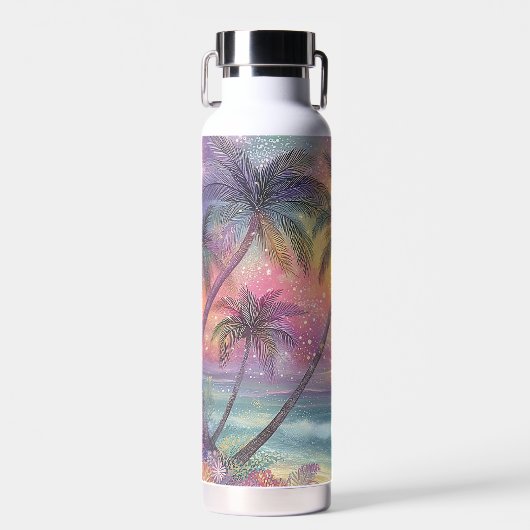 Tropische Traumstrandschaft Trinkflasche (Vorne)