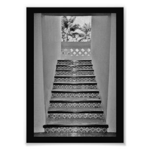 Tropische Treppe Fotodruck