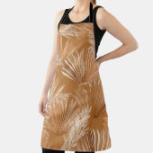 Tropische trockene Palmen: Aquarellboho. Schürze (InSitu)