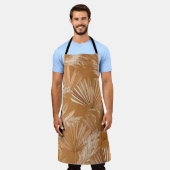 Tropische trockene Palmen: Aquarellboho. Schürze (Getragen)