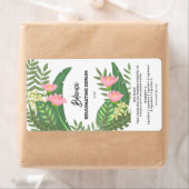 Tropische Tropenflaschen Flaschenetiketten (Insitu)