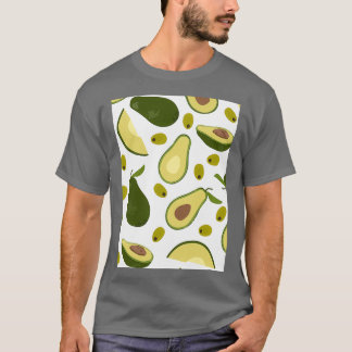 Tropische tropische Kontur des Avocado T-Shirt