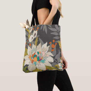 Tropische Twilight-Blume Tasche