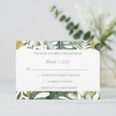 Tropische UAWG RSVP Karte (Stehend Vorderseite)