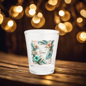 Tropische Unbeständigkeit gedruckt Schnapsglas