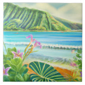 Tropische und hawaiianische Kunstfliesen Fliese (Vorderseite)