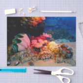 Tropische unterseeische korallenrote seidenpapier (Handwerk)