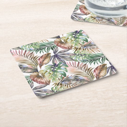 Tropische Untersetzer Monstera Leaf Untersetzer (angewinkelt)