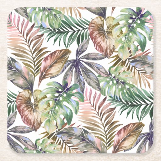 Tropische Untersetzer Monstera Leaf Untersetzer (Vorderseite)