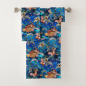 Tropische Unterwasser-Delphine und Fische Badhandtuch Set (Insitu)