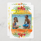 Tropische Urlaubskarte Foto Feiertagskarte (Vorne/Hinten)