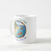 Tropische Urlaubsträume Kaffeetasse (Vorderseite Links)
