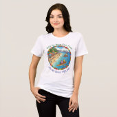 Tropische Urlaubsträume Tri-Blend Shirt (Vorderseite voll)