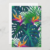 Tropische Vegetation Dschungel Blätter Paradies Feiertagskarte (Vorne/Hinten)