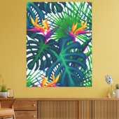 Tropische Vegetation Dschungel Blätter Paradies Leinwanddruck (Insitu (Wohnzimmer))