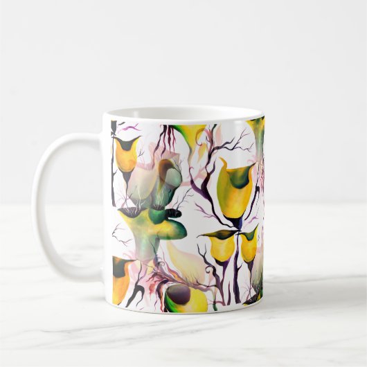 Tropische Vegetation Fairyland Pflanze Kaffeetasse (Links)