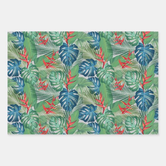 Tropische Vegetation Geschenkpapier Set (Vorderseite 3)