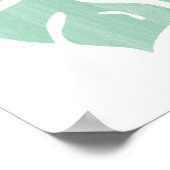 Tropische Vegetation - Monstera Blätter Poster (Ecke)