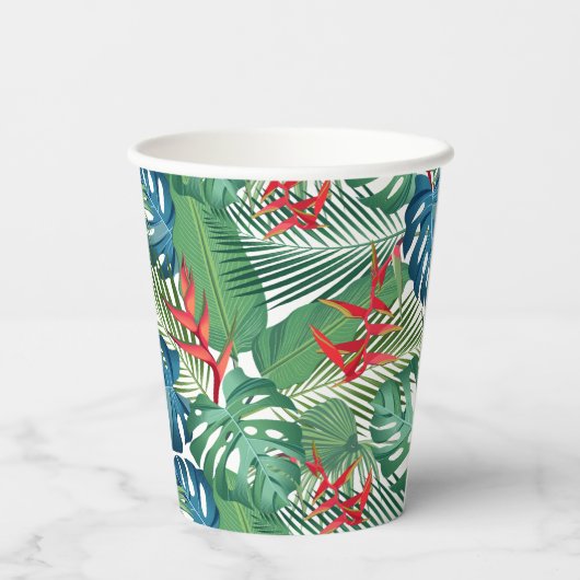 tropische Vegetation Pappbecher (Rückseite)