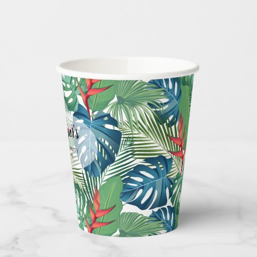 tropische Vegetation Pappbecher (Links)