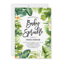 Tropische Vegetation & Plumeria Baby Sprinkle Dusc