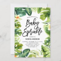 Tropische Vegetation & Plumeria Baby Sprinkle Dusc