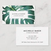 Tropische Vegetation Visitenkarte (Vorne/Hinten)