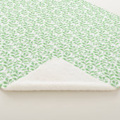 tropische Vegetation Wasserfarbenmuster Sherpadecke (3/4)