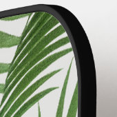 Tropische Vegetation Wasserfarbenpalme Mit Monogra Pickleball Schläger (Linke Seite)