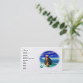 Tropische Vergnügens-Visitenkarten 2 Visitenkarte (Stehend Vorderseite)