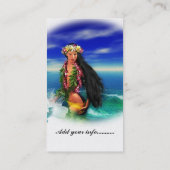 Tropische Vergnügens-Visitenkarten 2 Visitenkarte (Rückseite)