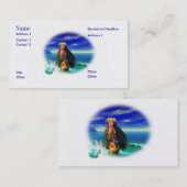 Tropische Vergnügens-Visitenkarten Visitenkarte (Vorne/Hinten)