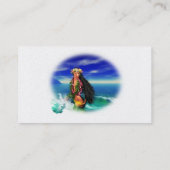 Tropische Vergnügens-Visitenkarten Visitenkarte (Rückseite)