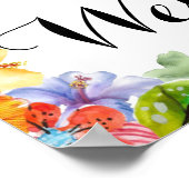 Tropische Verlobung, Sign/Poster der Hochzeitsfeie Poster (Ecke)