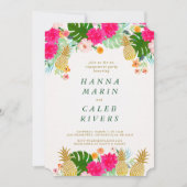 Tropische Verlobungs-Duschen-Einladung Einladung (Vorderseite)
